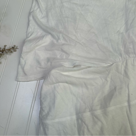 Theory 38 dress women’s small s asymmetrical white open middle - Picture 3 of 5